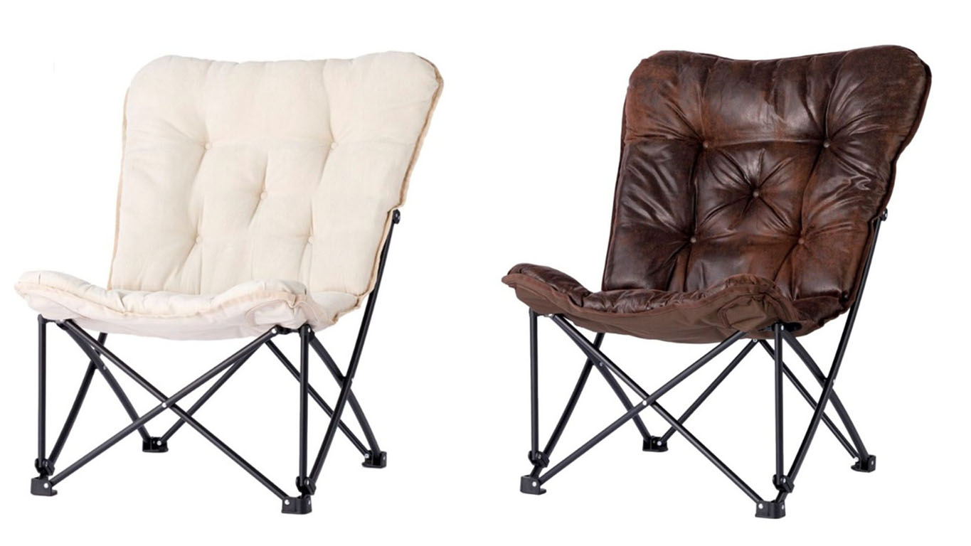 ニトリにてハイバックのバタフライチェアとオットマンの使い心地を改良