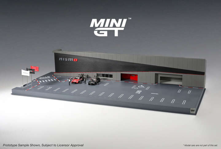 MiNiGT ジオラマ 日産モータースポーツ&カスタマイズ　AC34 1/64 ジオラマ 日産モータースポーツ＆カスタイマイズNISMO